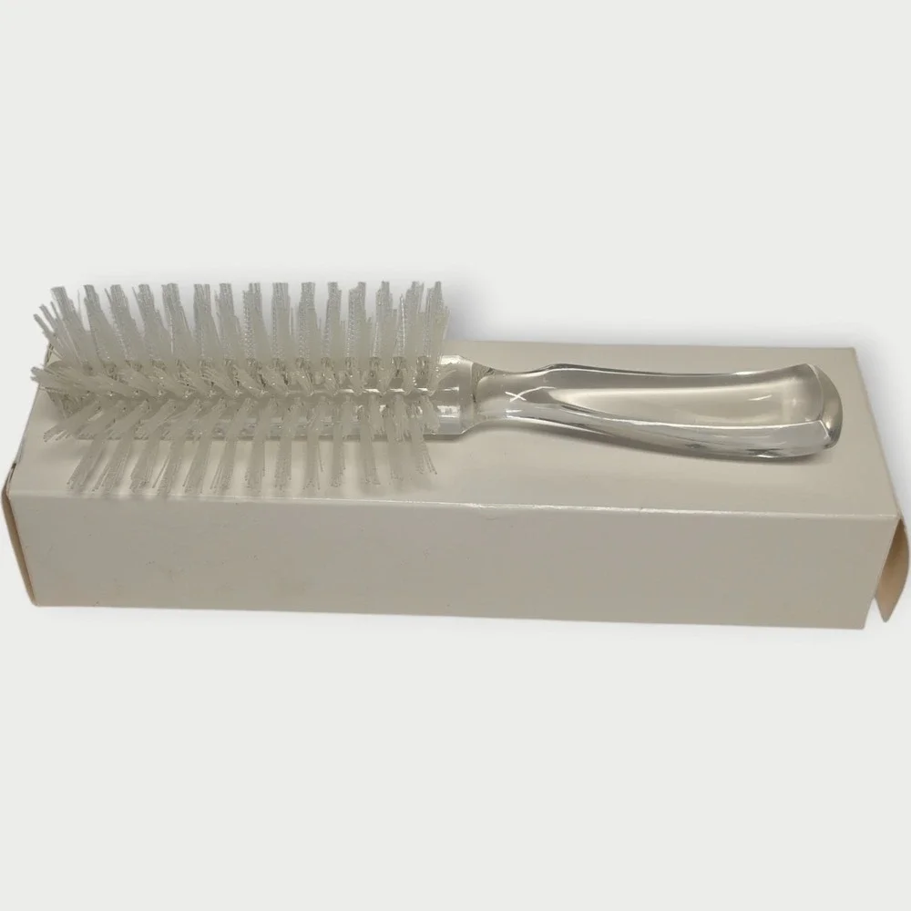 VINTAGE CLEAR Stanley Commander Hairbrush Original Professional Styling Brush